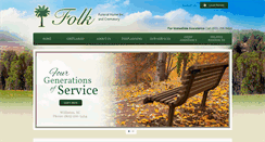 Desktop Screenshot of folkfuneralhome.com